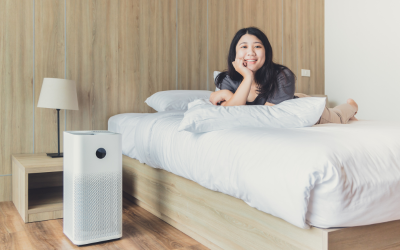 Best Air Purifiers for Pets with Washable Filters in bedroom to measure room size